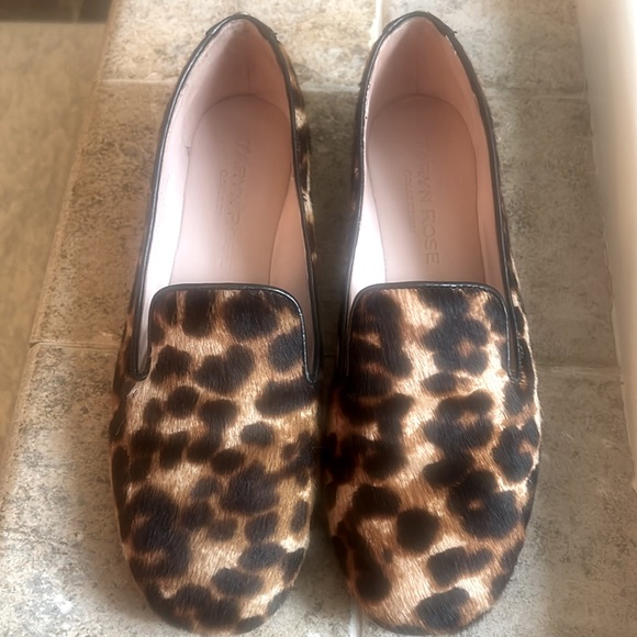 Taryn Rose Bryana leopard haircalf loafers- size 6 - Picture 2 of 5